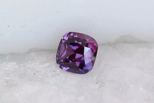 Purple Blue Sapphire Cushion Cut Natural Ceylon 4-6Ct Certified Loose Gemstone