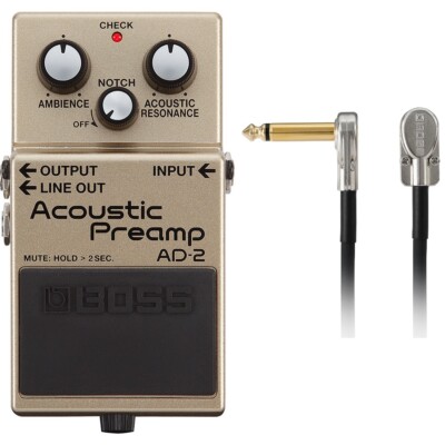 New Boss AD-2 Acoustic Preamp Guitar Effects Pedal