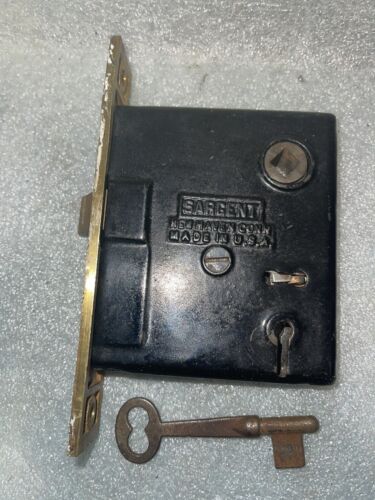 Antique Sargent & Co. Door Mortise Lock With Skeleton Key. #5234