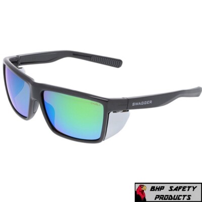 MCR SWAGGER SR2 SAFETY GLASSES SUNGLASSES WITH DETACHABLE SIDE SHIELDS 1/PAIR