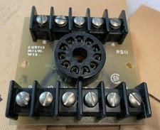 NOS Curtis Industries Relay Socket Assembly 11 Octal + Terminal Blocks, RS11