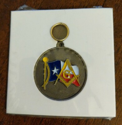 Vintage sealed Masonic Keytag 80029 If found return to Grand Lodge Waco TX AF&AM
