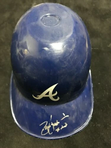 David Justice MLB Original Autographed Helmets