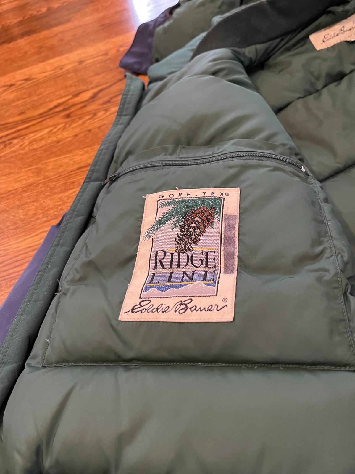 VTG Eddie Bauer Jacket Men XL Blue Gore Tex Ridgeline Goose Down Full Zip Hooded eBay