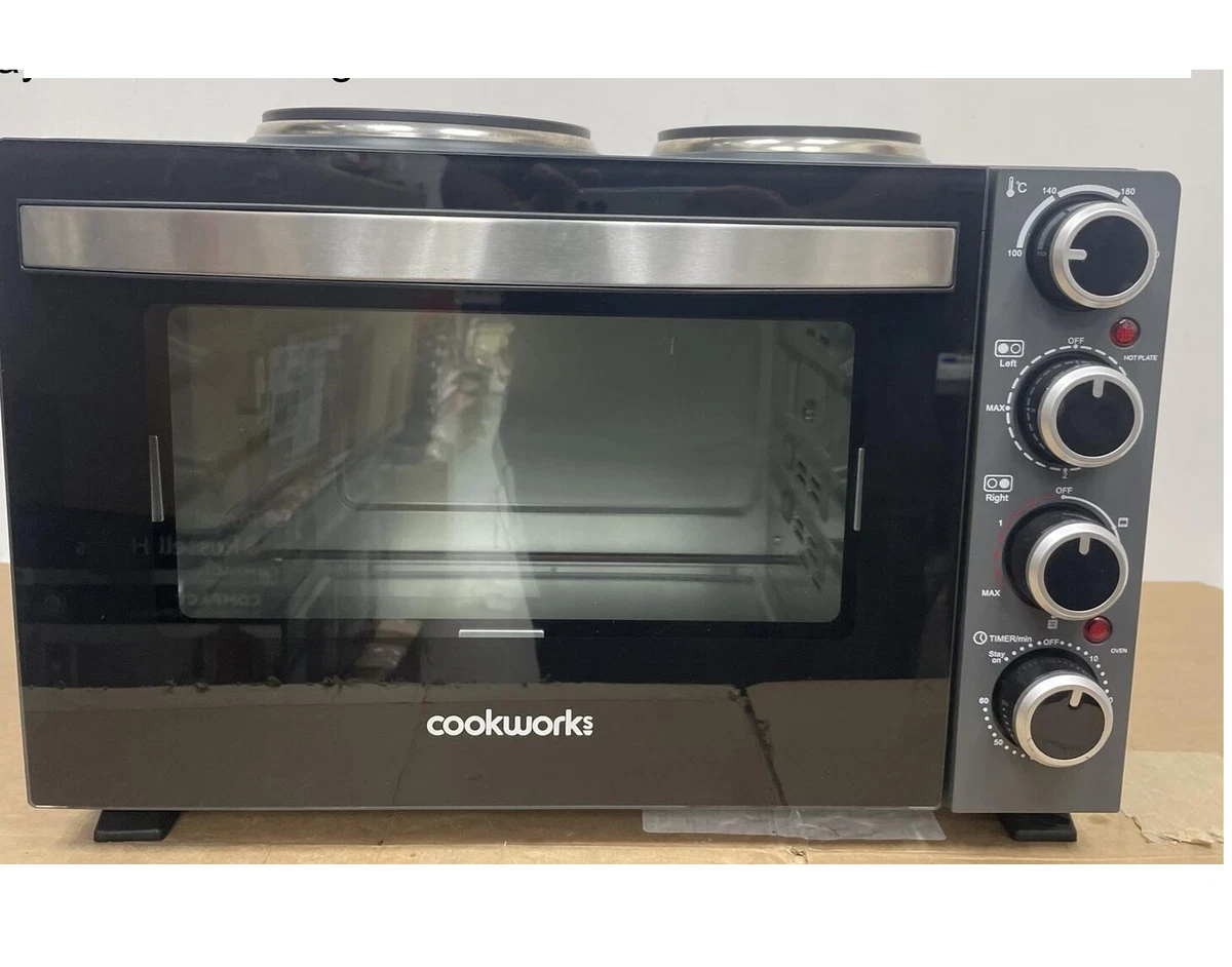 Cookworks 28l mini 2025 oven with hob