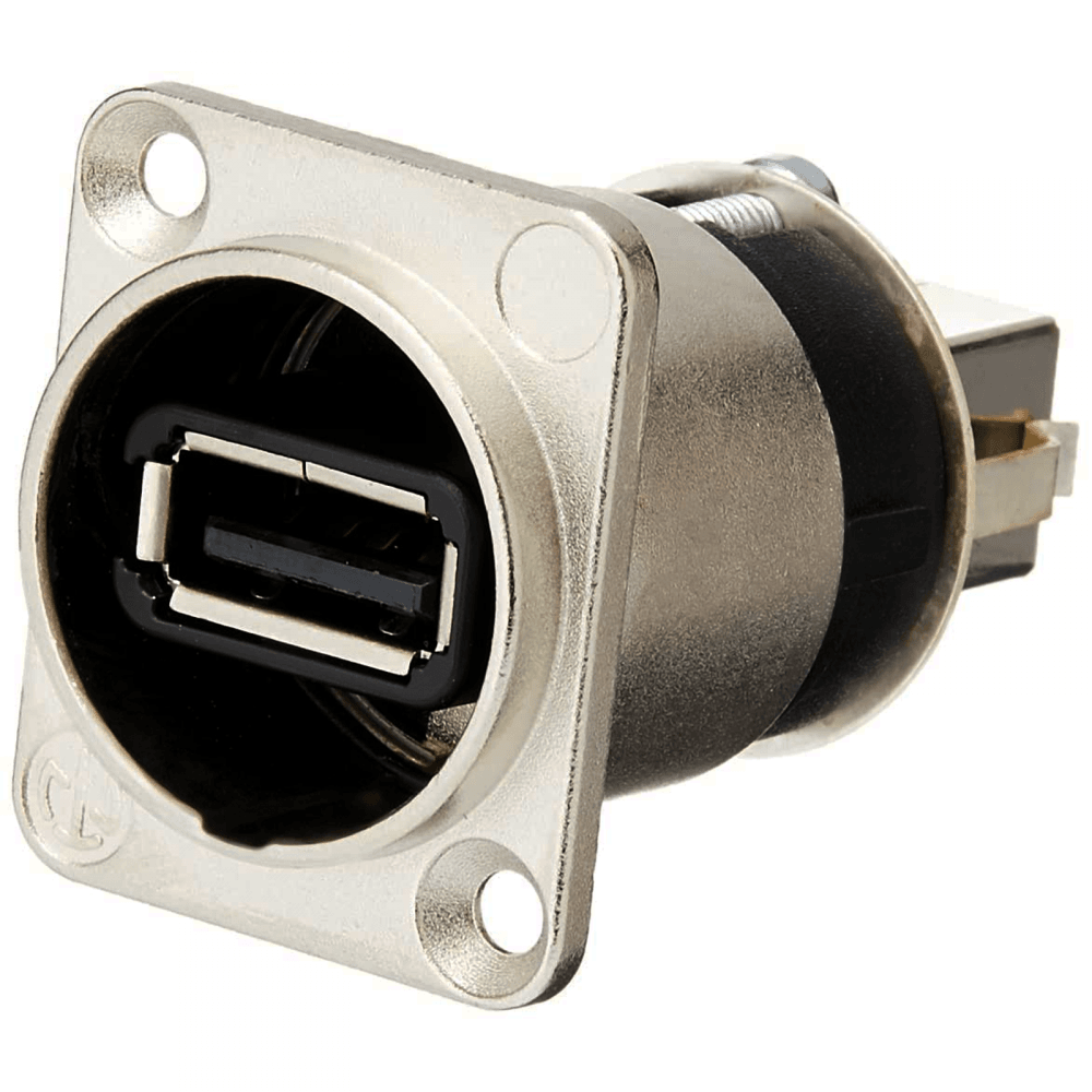 Neutrik NAUSB-W USB A to B Chassis Panel Mount Reversible Feed Through D Type