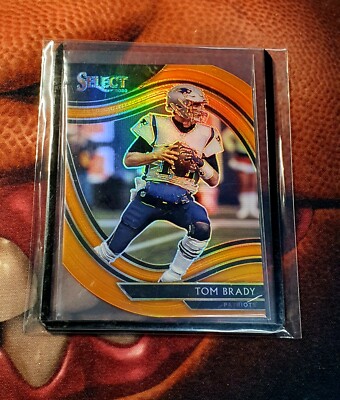 Tom Brady - Panini Select Field Level Die Cut Orange - Patriots