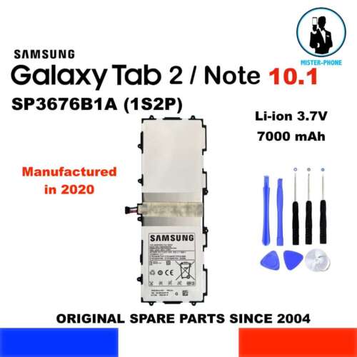 SP3676B1A(1S2P) SAMSUNG GALAXY NOTE TAB 2 10.1 7000mAh البطارية اللوحية الاصليه - Imagen 1 de 11