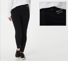 Peace Love World Tall 5-Pocket Jegging-Black Wash-Tall 6 A392025 NEW