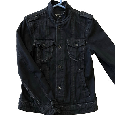 ENERGIE SIXTY MEN'S JEANS BLACK JACKET SIZE M