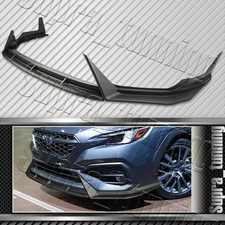 Matt Black Front Bumper Lip Spoiler Splitter CS-Style For 2022-2025 Subaru WRX