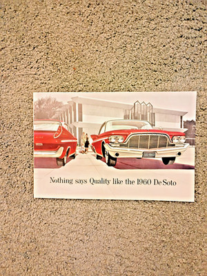 Vintage 1960 Nothing Says Quality Like The 1960 DeSoto Sales Brochure