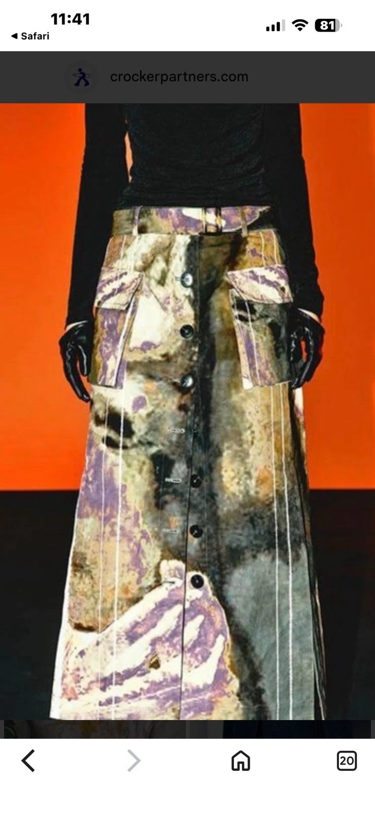 Tie Dye Y2K Urban Revivo Women's Size 4 Maxi Skirt Button Front Sides Slit Boho
Opens in a new windo