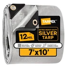 TARPEX - 12 Mil Silver Extra Heavy Duty Poly Tarp 7' x 10'