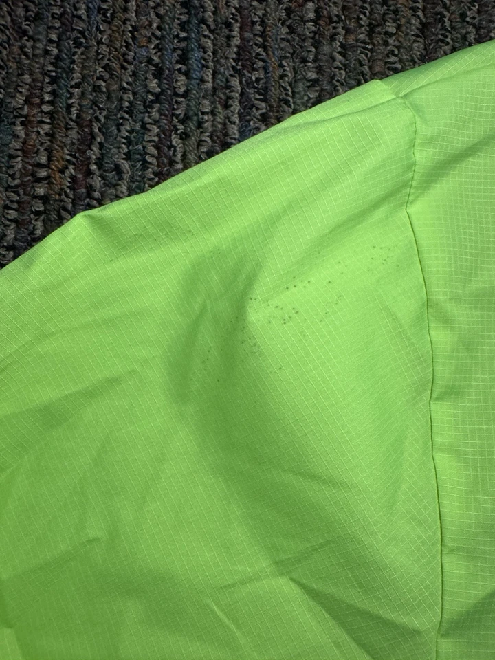 Chaqueta de Ciclismo Canari Hombre’s L Verde Neón Cremallera Completa Ligera Embalable Foto 3 de 4