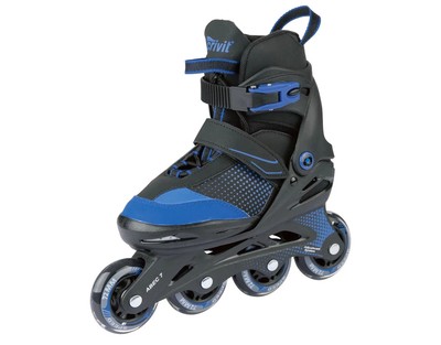 Crivit Inlineskates Inliner Kinder blau/schwarz Gr. 33-37 verstellbare Größen
