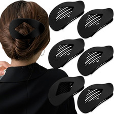 Large Flat round Hair Clips Oval Claw Clips for Thick Medium Thin Hair