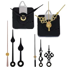2 Pack Clock Movement Mechanism with 4 Pairs of Short Hands Battery Operated ...