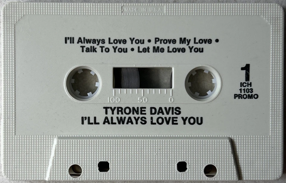 Tyrone Davis - I’ll Always Love You Open Cassette Tape 1991 Ichiban Funk Soul Foto 2 de 4