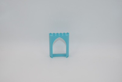 Lego WALL 2X6X6, 1/2 CIRCLE, W/ CUT OUT Medium Azur 6393924 35565 K9