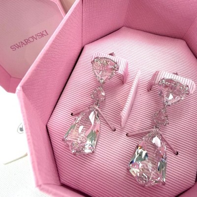 Swarovski Mesmera Ohrhänger Mixed Cut weiß rhodiniert 5652038 Neu OVP