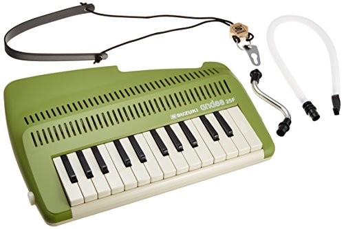 SUZUKI Andes 25F A-25F Wind Keyboard Recorder Melodion Harmonica Green New