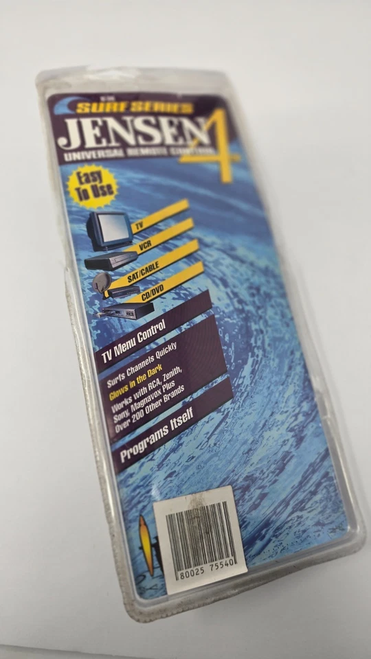 Jensen Surf Series Universal Remote SC-340 TV VCR DVD Satellite • NEW - Image 2 of 2