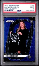 2024 PANINI PRIZM WNBA BLUE VELOCITY #140 ELIZABETH KITLEY PSA 9