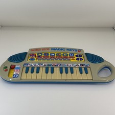 VTech Little Smart Magic Keys Musical Keyboard  Works  Battery Cover Missing