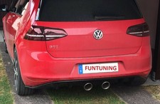 Edelstahl Sportauspuff Endschalldämpfer R32 Look für VW Golf 7 2012-2016 mit ABE
