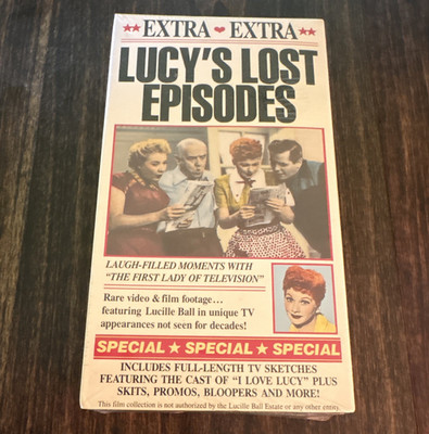 GoodTimes Home Video Lucy's Lost Episodes VHS NTSC 1989 Lucille Ball