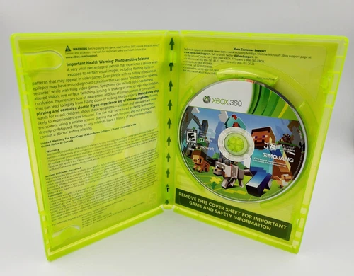 Minecraft (Microsoft Xbox 360, 2013) Complete CIB Authentic Game