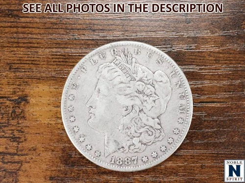 NobleSpirit (JL) Desirable 1887 Morgan Silver Dollar Fine / Very Fine