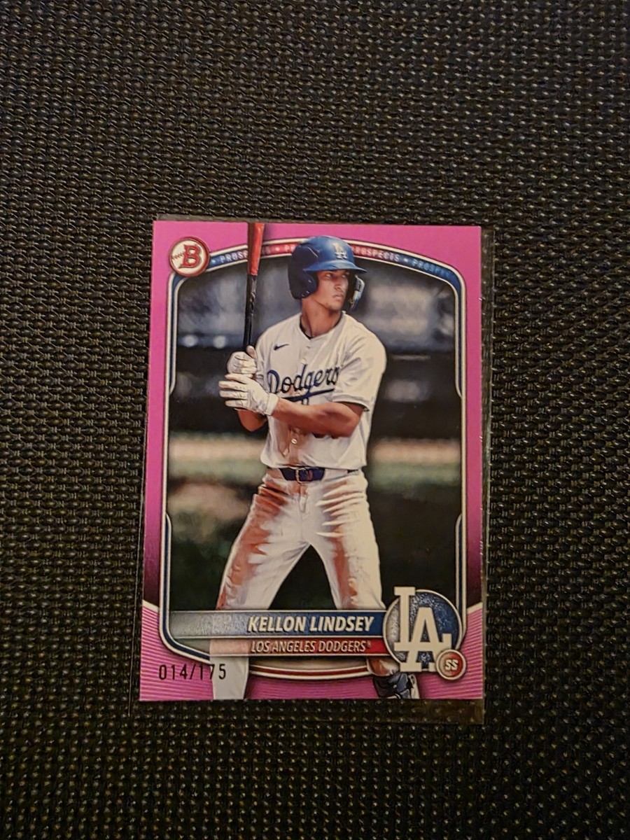 2025 Bowman Kellon Lindsey Pink 14/175 DODGERS | eBay