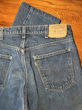 Levis 20505-0217 505 Orange Tab Jeans Made In USA VTG 80s Levis 36x30 Altered