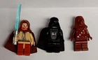 3 LEGO Star Wars Magnetic Minifigures Chewbacca , Darth Vader , Obi-Wan Kenobi