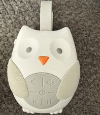 Skip Hop Owl White Noise Sound Machine Sleep Aid, White/Gray/Orange, Small