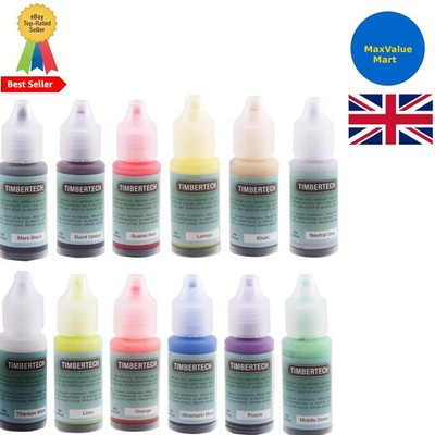 Lebendige 12-farbige Acryl Airbrush Farben - 10ml Flaschen für Modellbauer