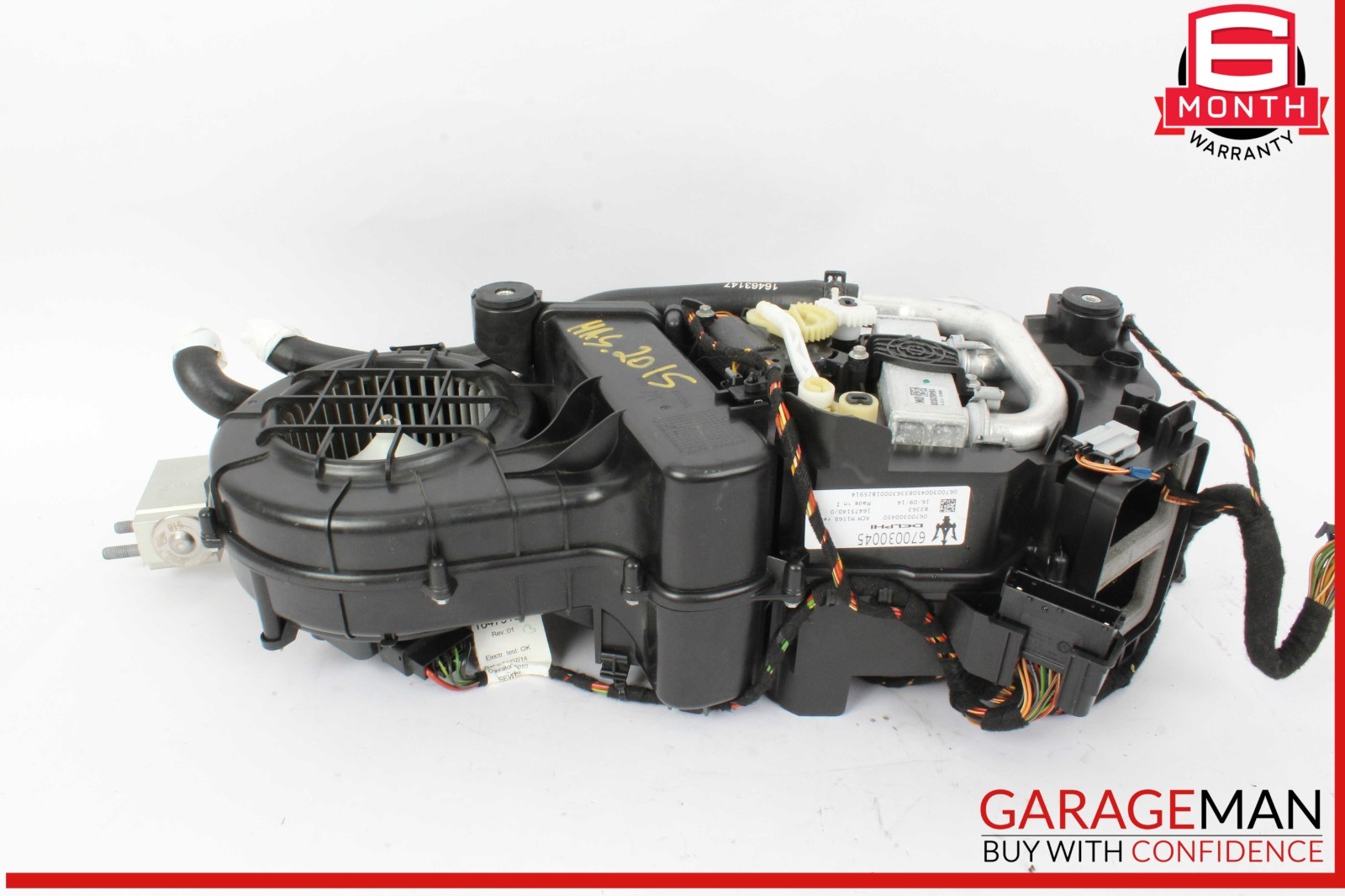 14-17 Maserati Quattroporte S Center Console Heater Evaporator Core Blower OEM