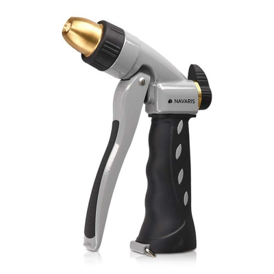 #ad Garden Hose Nozzle Spray High Pressure Metal Water Gun Sprinkler with Ergon $10.24