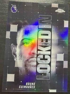 2025-26 TOPPS CHROME PREMIER LEAGUE BRUNO GUIMARAES LOCKED IN SSP CASE HIT