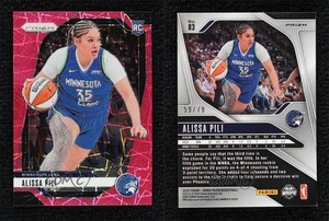 2024 Panini Prizm WNBA Pink Velocity Prizm /79 Alissa Pili #83 Rookie RC