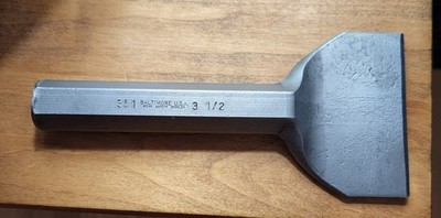 Vintage 3.5 ''x 7.5'' Brick & Masonry Heavy Duty Chisel. Used Little. MADE in USA.