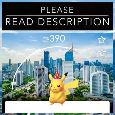 Pikachu Red Party Hat Jakarta Car Free Day Background Non Shiny - Pokemon Go