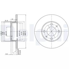 Disque de frein Autobianchi PRIMULA