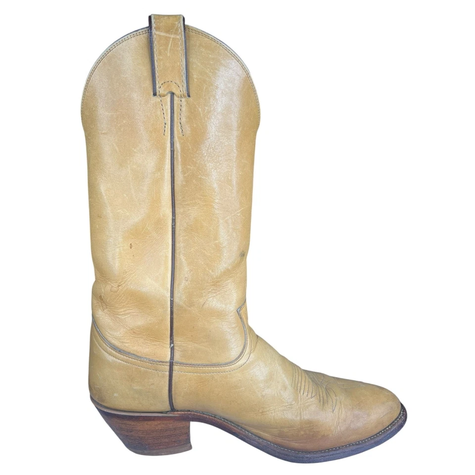 Bota de Vaquero Occidental Justin De Colección Para Hombre Cuero Tostado Talla US 10 D Foto 4 de 4