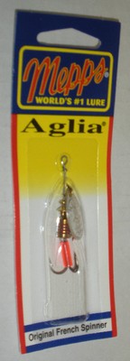 Mepps Aglia B1-S 1/8 Oz Spinner Mit Einfachem Drilling Silberne Klinge