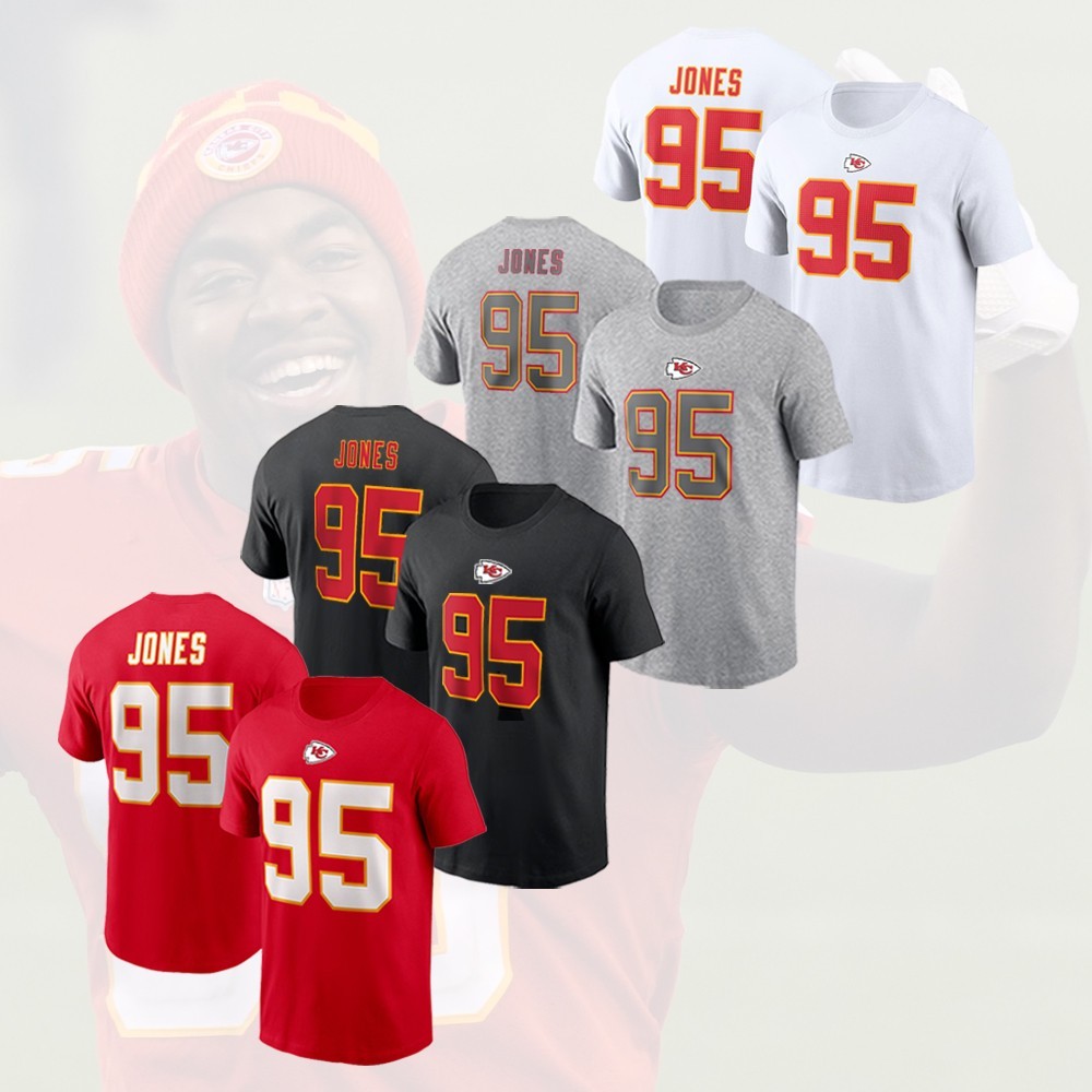 HOT-Chris Jones #95 Kansas City Team Name & Number Player Unisex Gifts For Fans