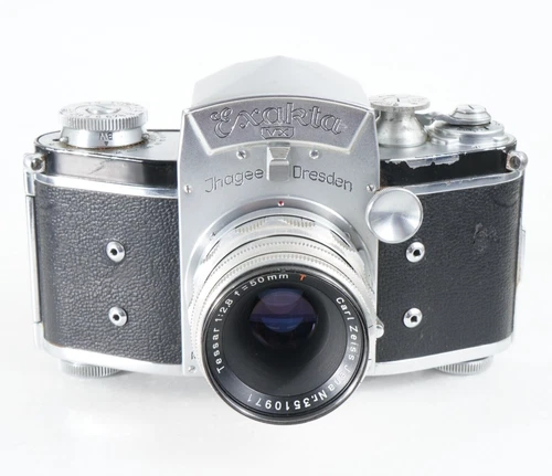 - EXAKTA VX 35MM FILM CAMERA WITH CARL ZEISS JENA TESSAR 50MM F 2.8 T(4710)