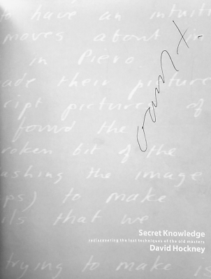 SIGNED David Hockney Secret Knowledge Rediscovering Lost Technique